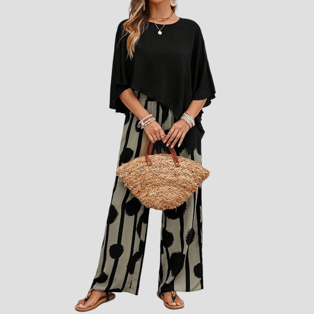 Sterling | Elegantes zweiteiliges Druck-Outfit