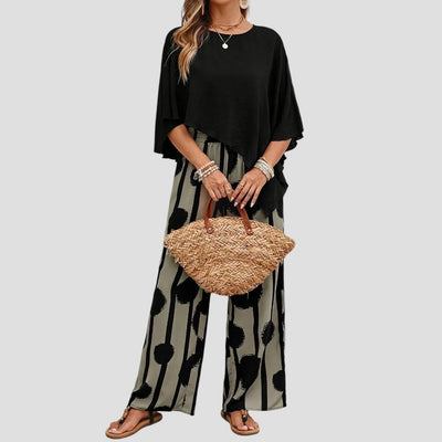 Sterling | Elegantes zweiteiliges Druck-Outfit