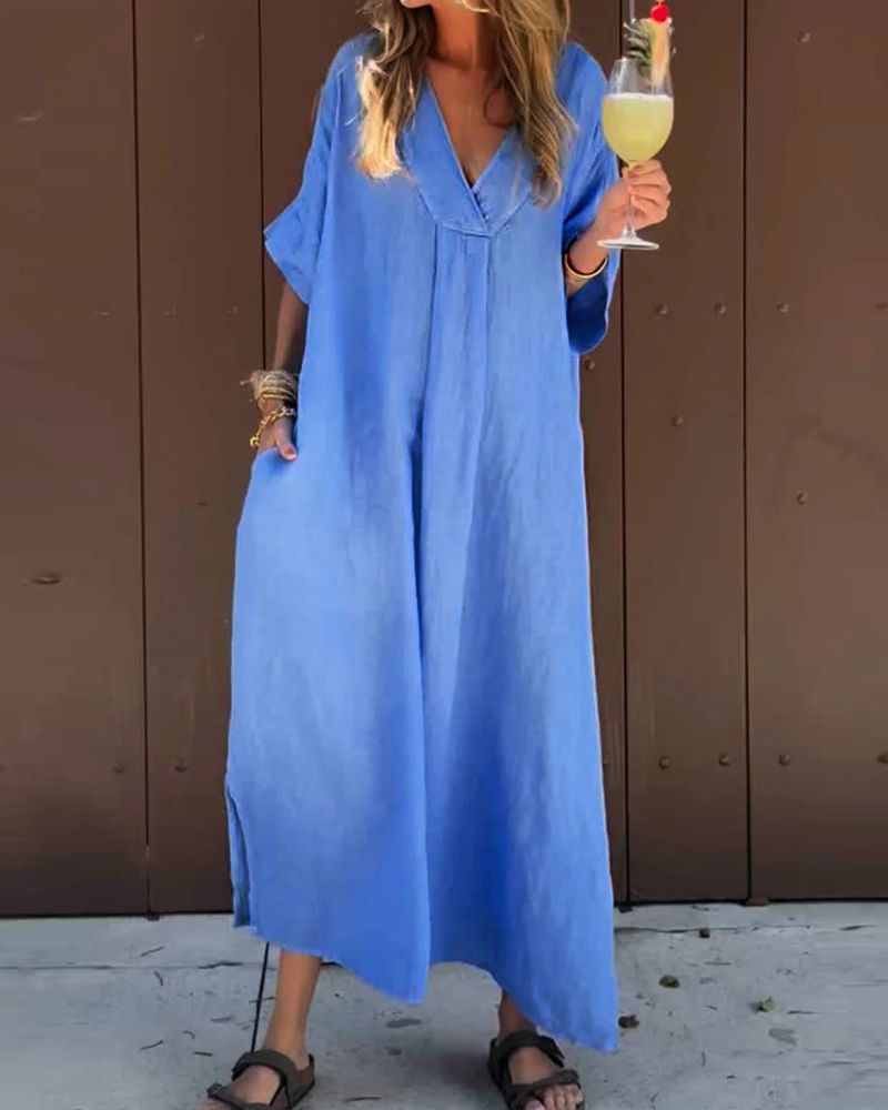 Casual Baumwollkleid