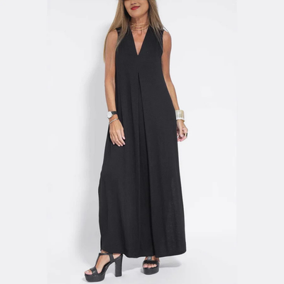 Imelda - Handgefertigtes Maxikleid + Gratis cardigan