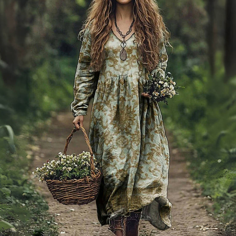 Selene – Boho Kleid im ethnischen Vintage-Stil
