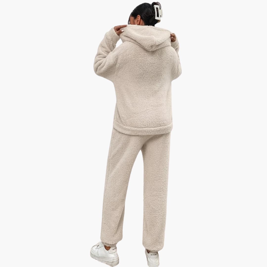 Teddy Hoodie Loungewear für Damen