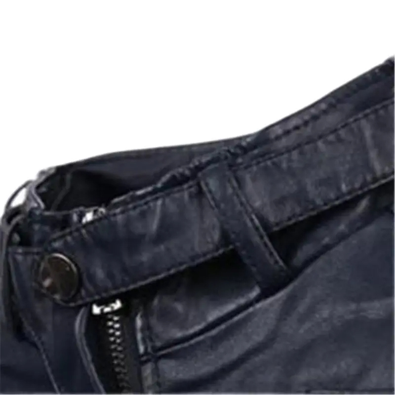 Voltren - Lederjacke Herren, Robuste Echtlederjacke mit Reißverschluss und Taschen