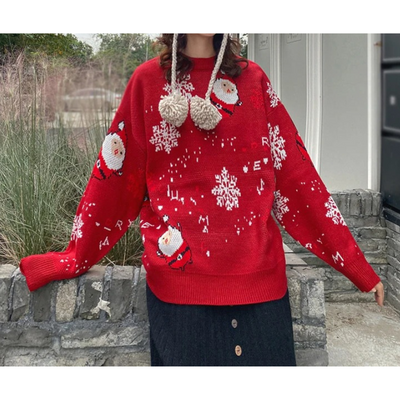Schneet - Weihnachtspullover – Bequem, Langarm, Winterliches Design