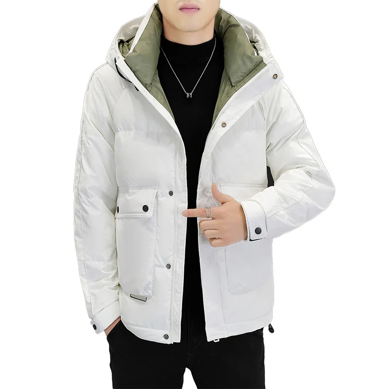 Herrfed - Daunenjacke Herren Winterjacke Wasserabweisend Mit Kapuze