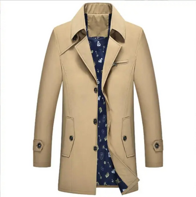 Landkam - Mantel Jacke Herren – Wasserabweisender Outdoor-Mantel mit Stehkragen