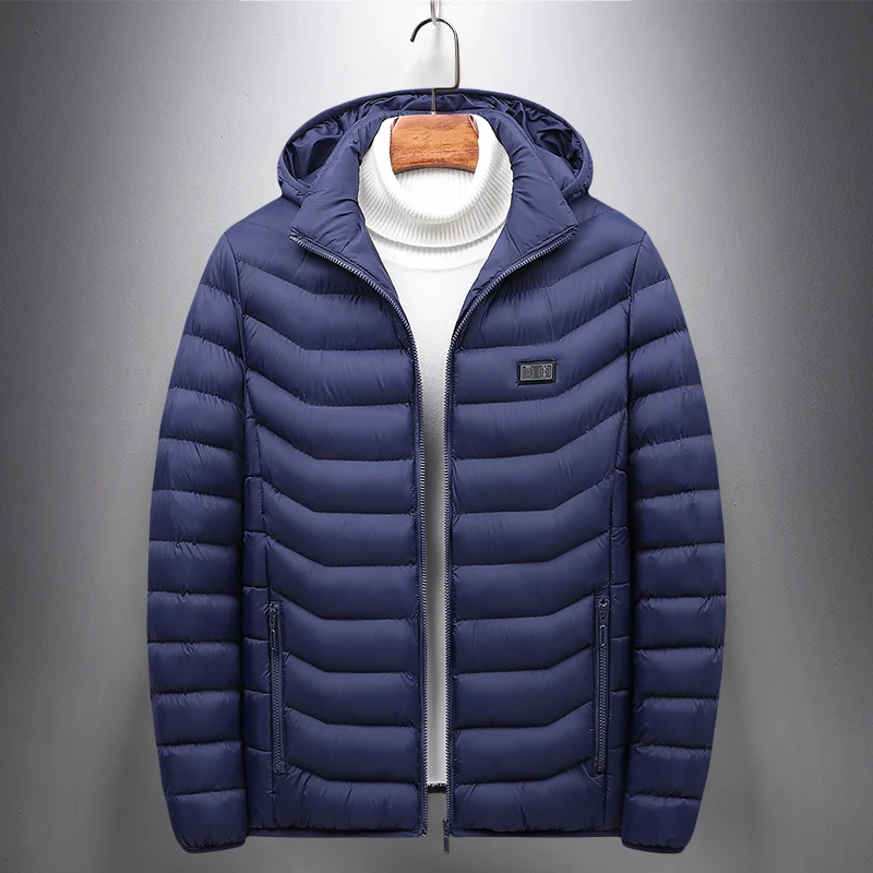 Grafton - Gewattierte Jacke Herren mit Kapuze und Reißverschluss für kalte Tage