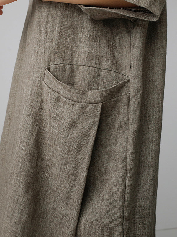 Elegantes Midikleid mit V-Ausschnitt – Julia