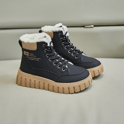 Isolina - Damen Winterstiefel mit dickem Fellfutter und robuster Profilsohle