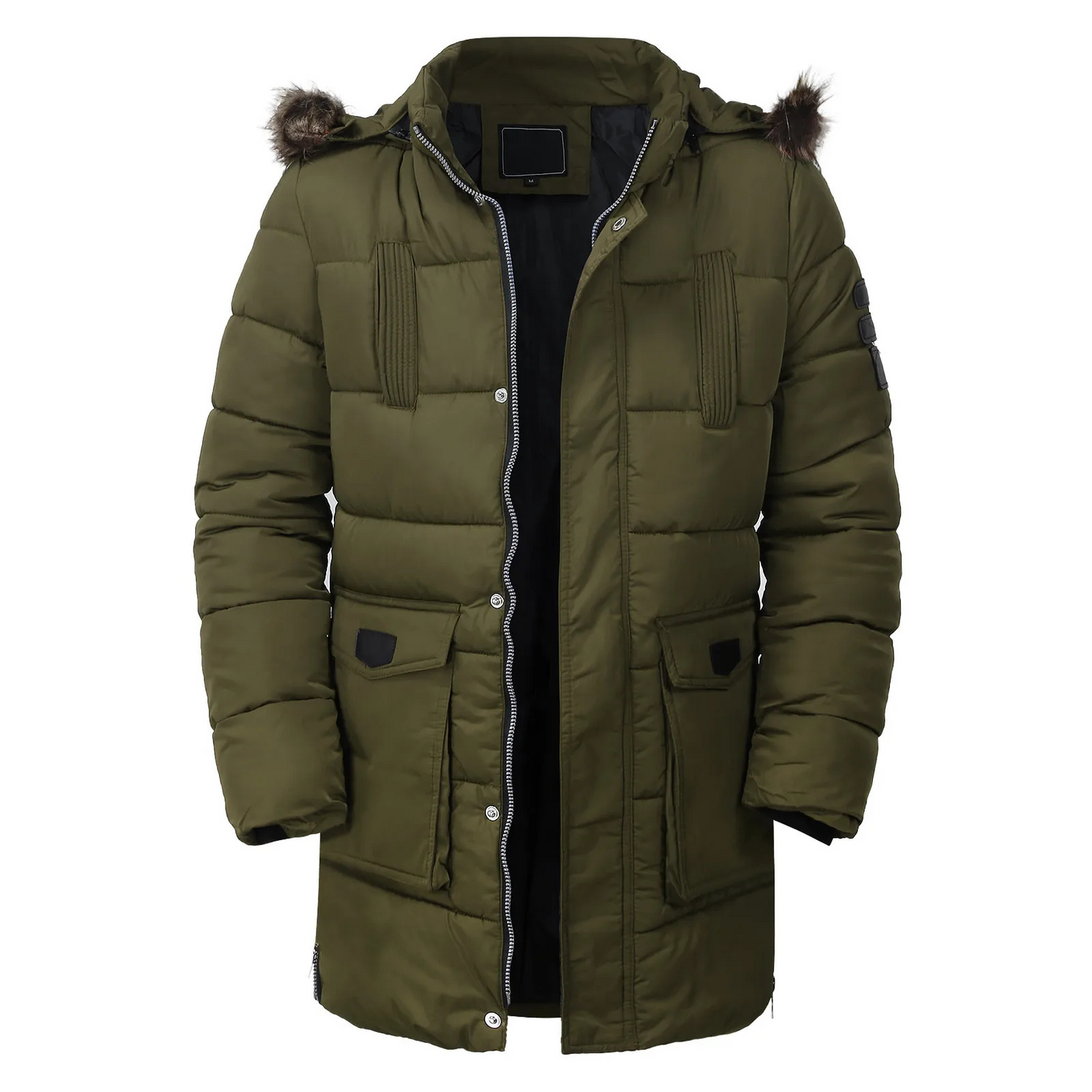 Widmans - Parka Winterjacke Herren – Warm Gefüttert, Winddicht, Mit Kunstfellkapuze