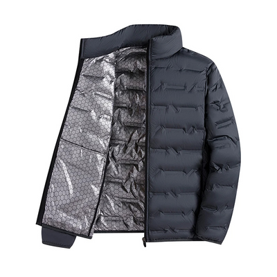 Nordfed - Daunenjacke Herren Winddicht Wasserdicht Lange Winterjacke Kapuze