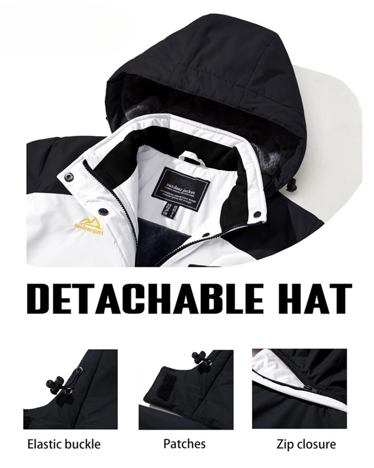 Schneus - Wasserdichter Wintermantel Männer – Wetterfest, Atmungsaktiv, Mit Kapuze