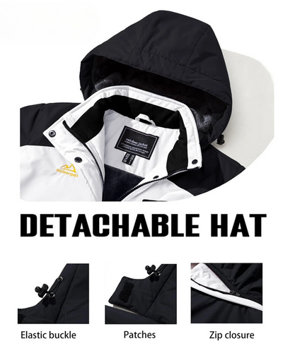 Schneus - Wasserdichter Wintermantel Männer – Wetterfest, Atmungsaktiv, Mit Kapuze