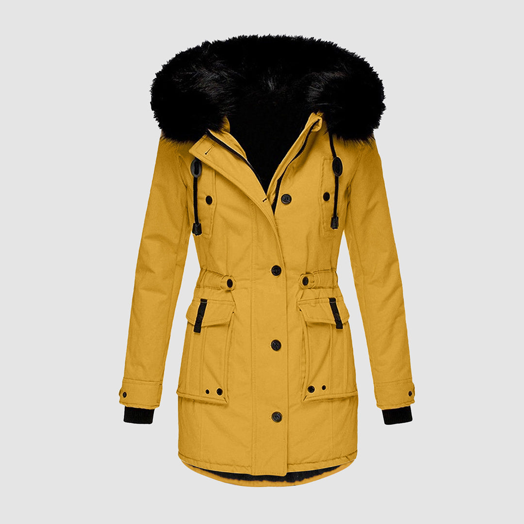Winterparka mit Knöpfen für Damen