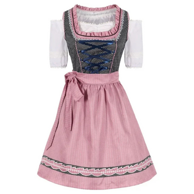 Damen Dirndl Kleid mit modernem Schnitt | Trachtenstil in Midilänge