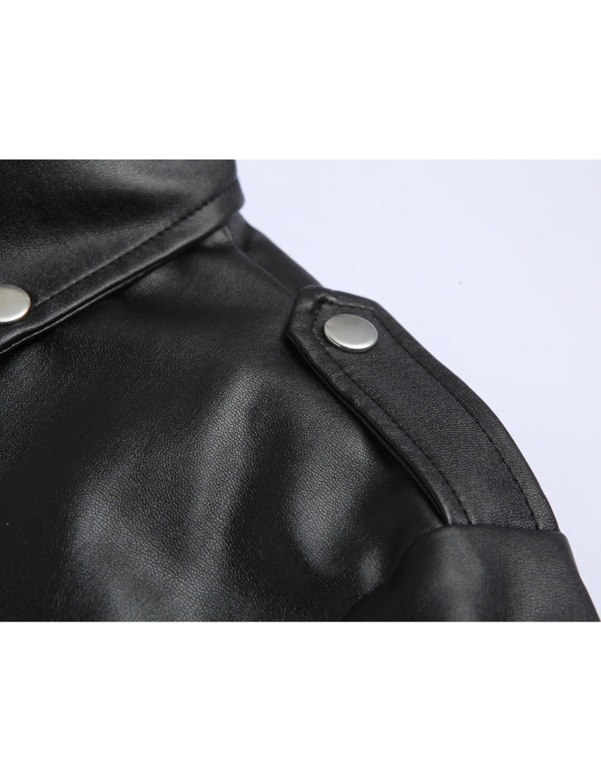 Borztek - Lederjacke Herren im Blazer-Stil, Elegante Echtlederjacke