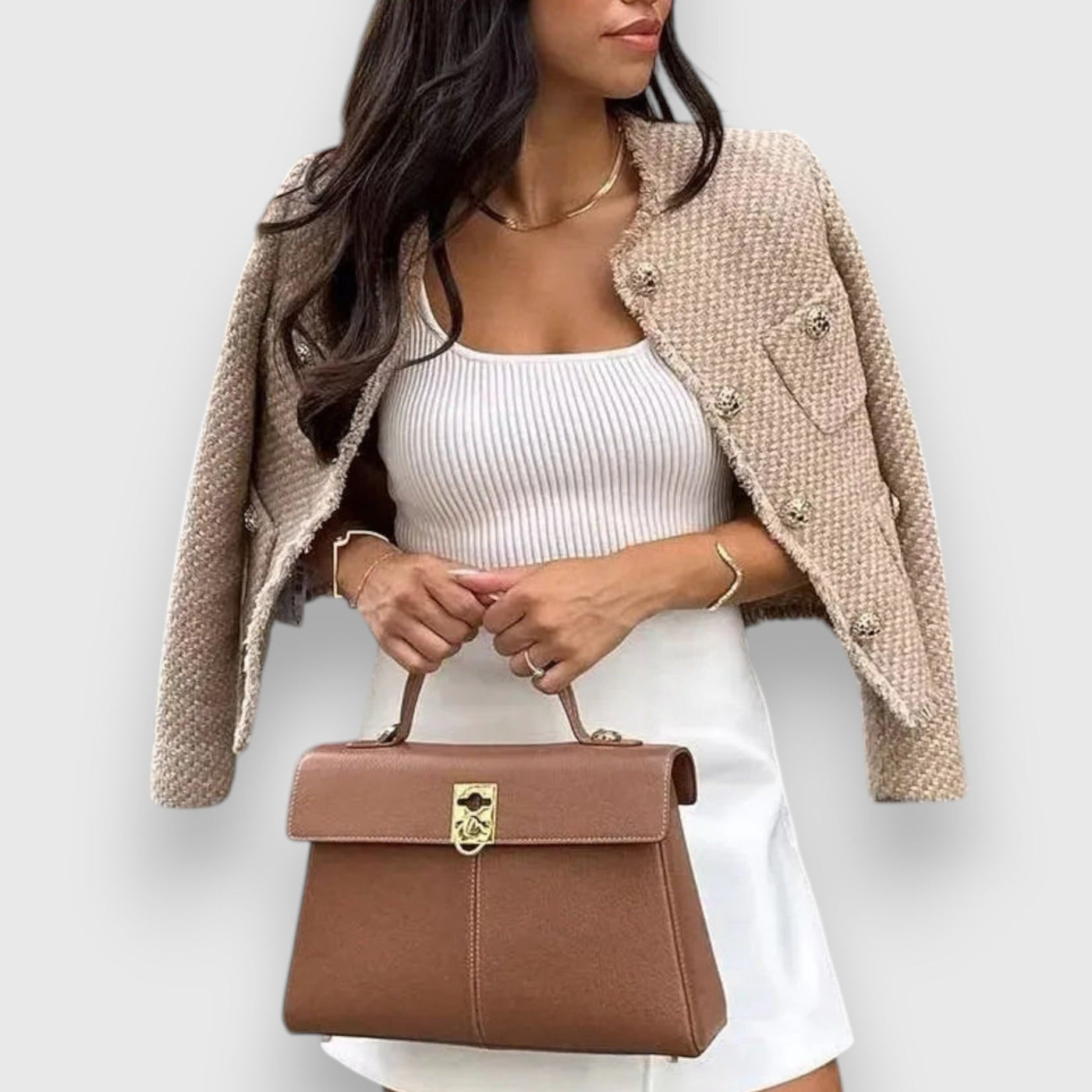 Luna | Jacke handgemacht mit Zierknöpfen