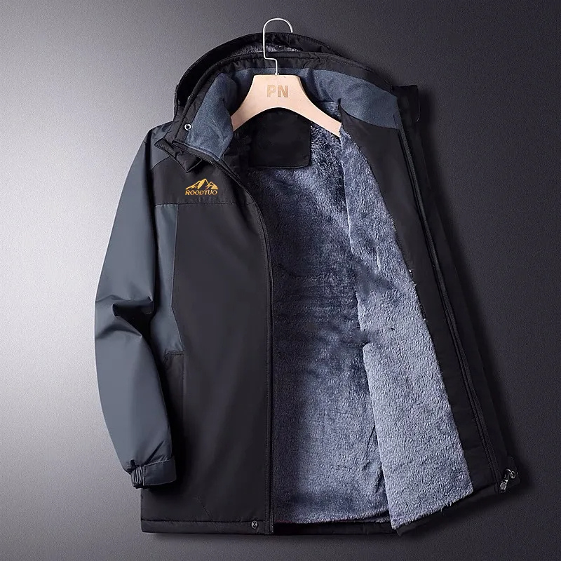 Brisker - Wasserdichter Wintermantel Männer – Fleece Gefüttert, Winddicht, Outdoor