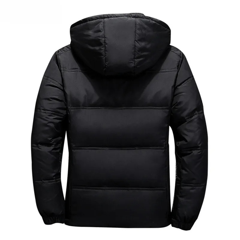 Wettdun - Daunenjacke Herren Winddicht Winterjacke Mit Weichem Kragen