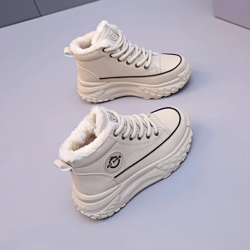 Glancia - Damen Winterstiefel mit Plateau und warmem Innenfutter