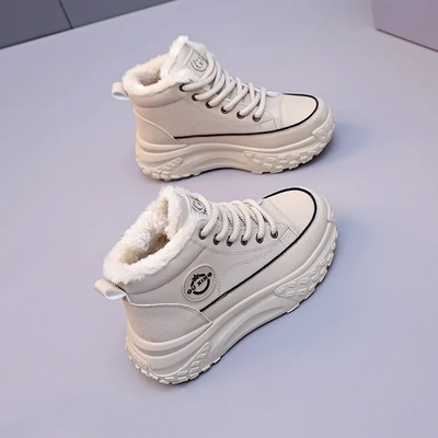 Glancia - Damen Winterstiefel mit Plateau und warmem Innenfutter