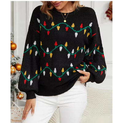 Kuschep - Weihnachtspullover – Festlich, Bequem, Mit Weihnachtsbaum-Motiv