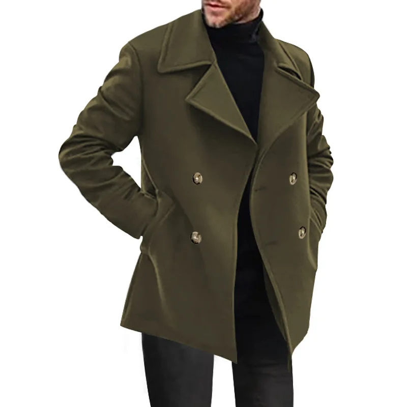 Bergorn - Moderne Mantel Jacke Herren – Kurz Trenchcoat für Herbst und Winter