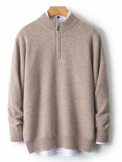 Nobherr - Warmer Pullover mit Reißverschluss Herren – Ideal für Freizeit & Alltag