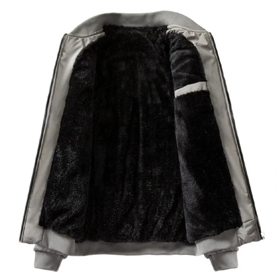 Brovian - Gewattierte Jacke Herren mit warmem Fleecefutter und Reißverschluss