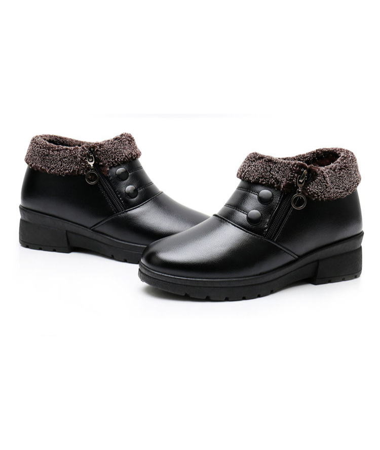 Klimora - Damen Winterstiefel mit Reißverschluss und weichem Innenfutter