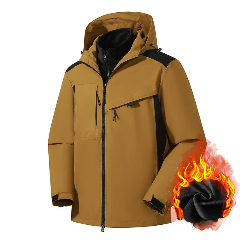 Klimate - Wasserdichter Wintermantel Männer – 3-in-1 Funktion, Winddicht, Outdoor