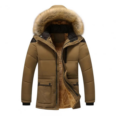 Daunsol - Pufferjacke Herren Winddicht Winterjacke Mit Kapuze Gefüttert