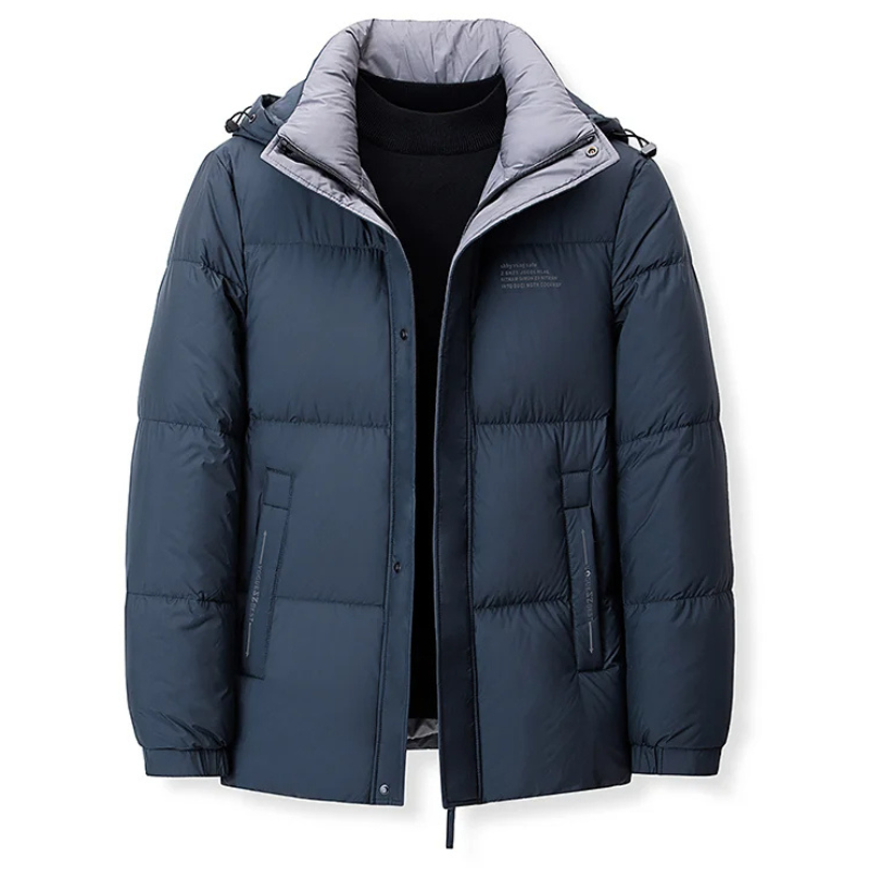 Arktjak - Daunenjacke Herren Leichte Winterjacke Mit Stehkragen und Taschen