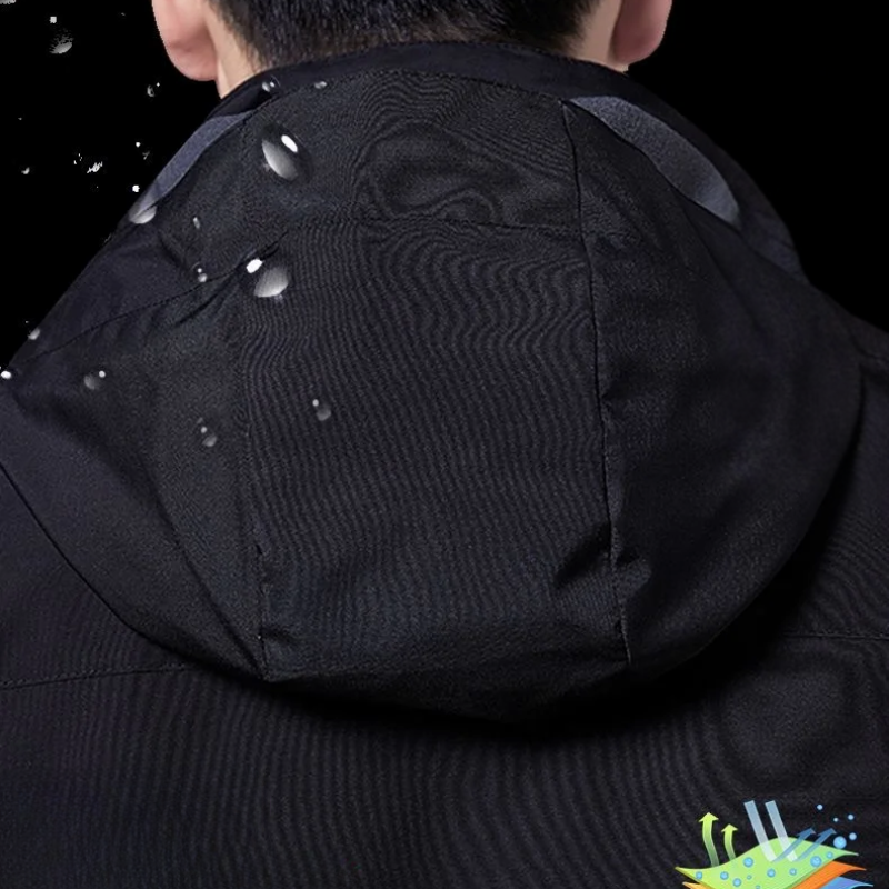 Isowarm - Wasserdichter Wintermantel Männer – Wetterfest, Warm, Mit Kapuze