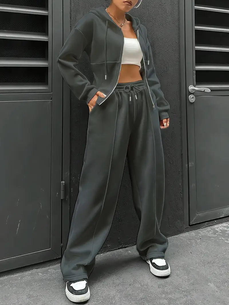 Nanci - Lässiges Zweiteiliges Set Mit Langen Ärmeln