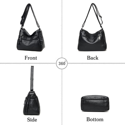 Lila |  Elegante und sichere Anti-Diebstahl Crossbody Organizer Tasche