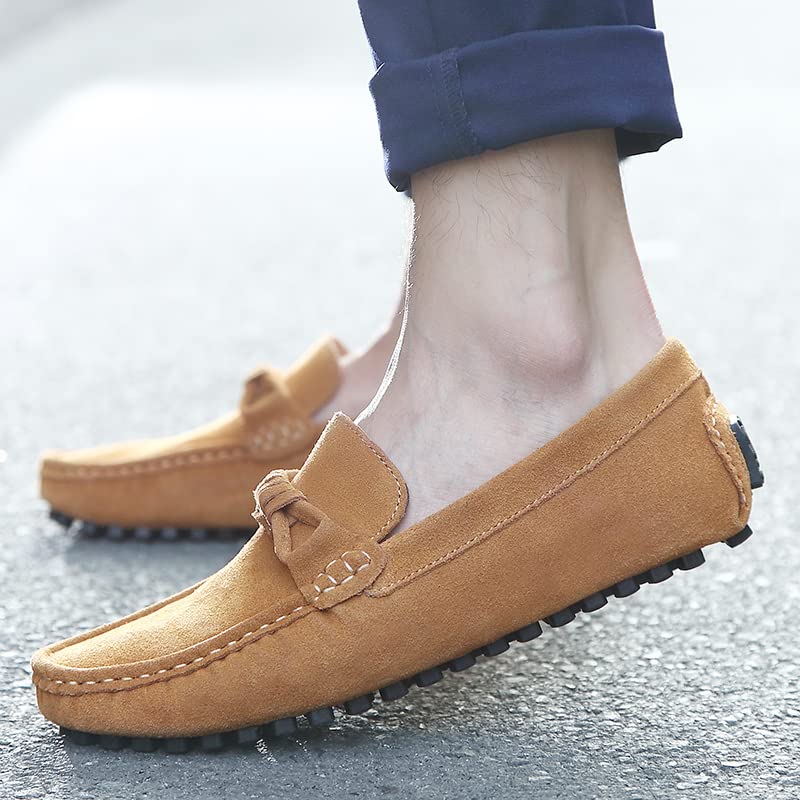 Elston™ Wildleder-Fahrloafer Mit Mokassin-Zehenstich - Kastanienbraun, Bequem & Elegant