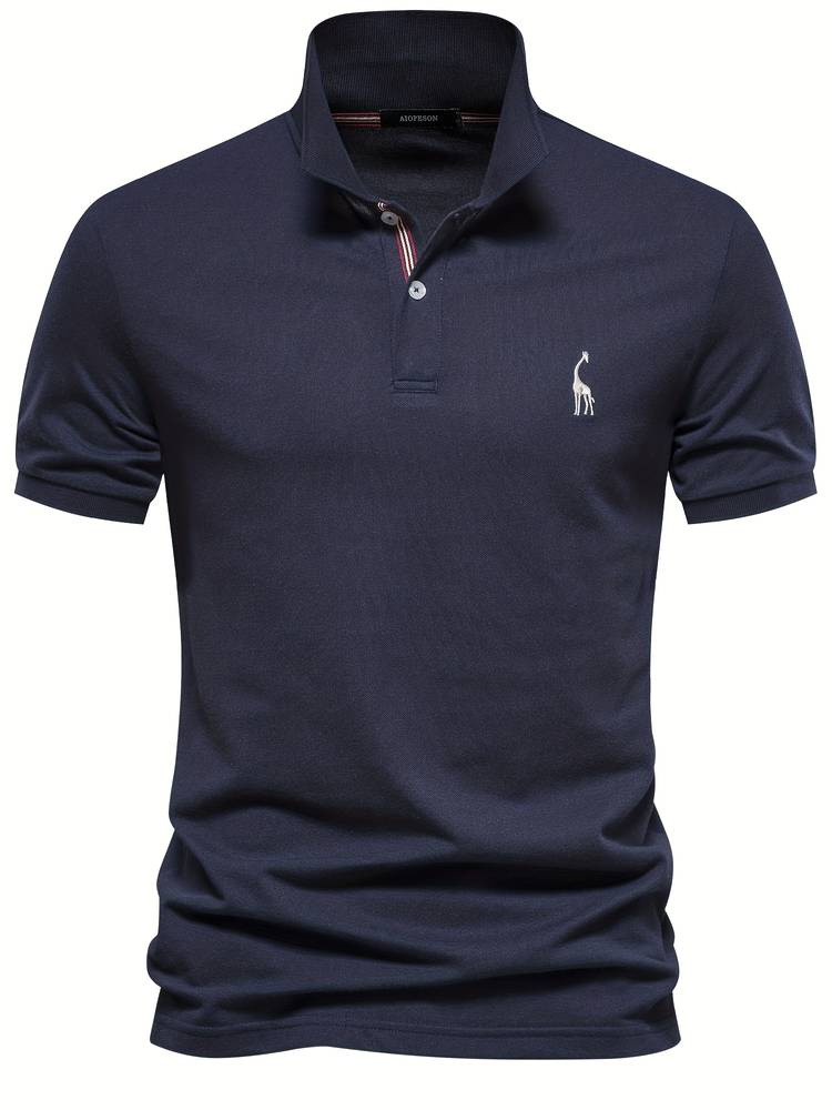 Noah | Slim Fit Klassisches Poloshirt mit sportlichem Kragen-Detail