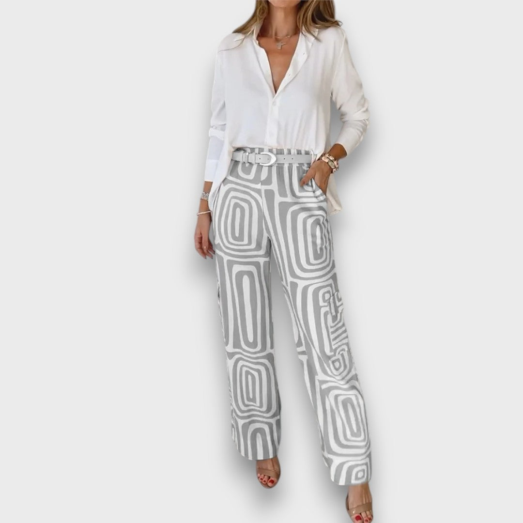 Vianne – Sommer-Set mit lockerer Hemdbluse