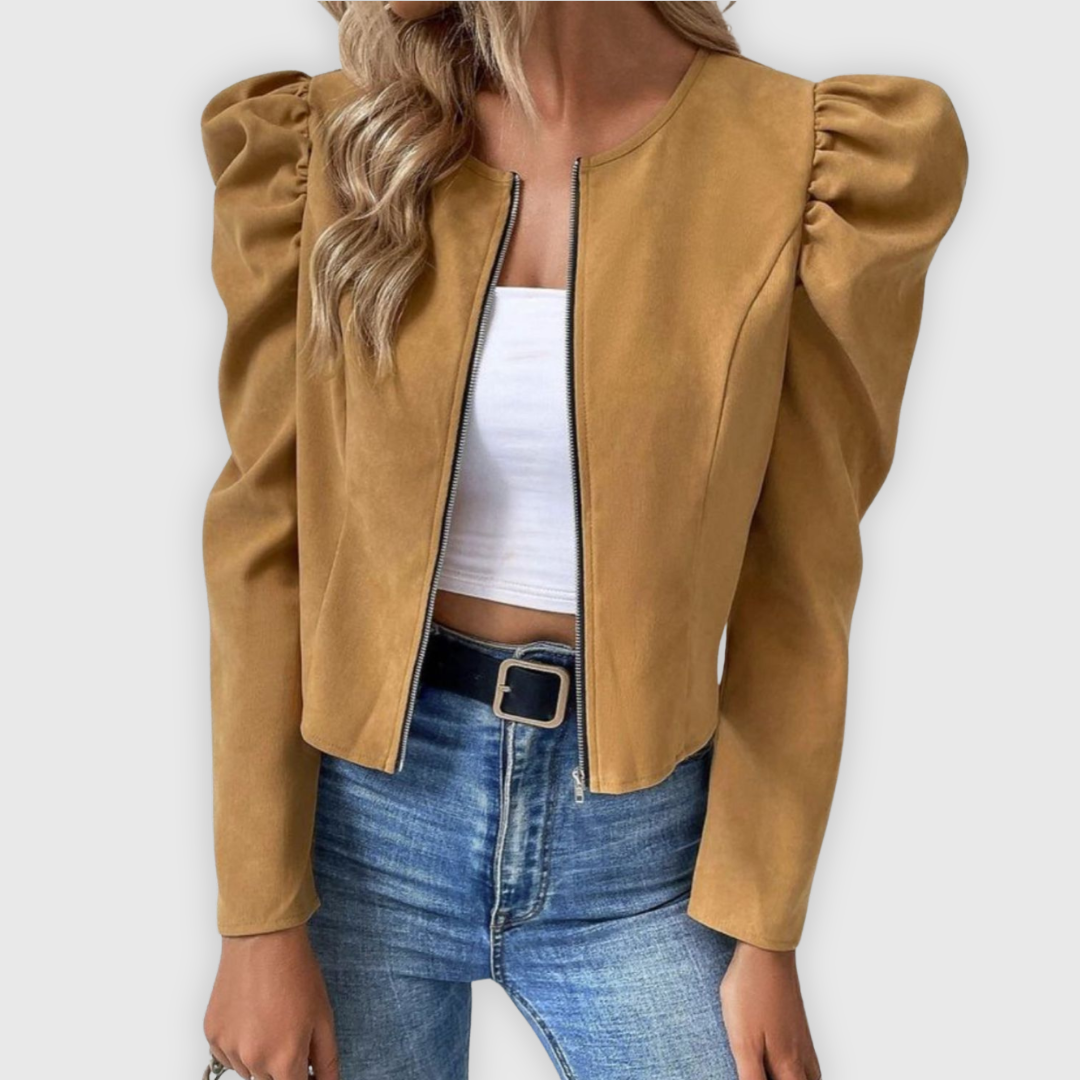 Licia | Kurzjacke in Premium-Optik