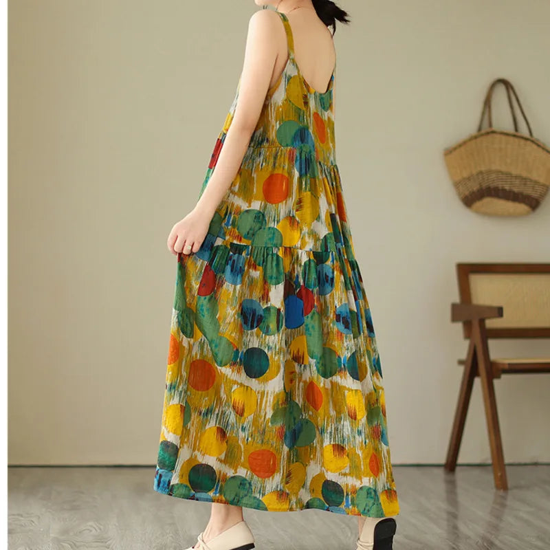 Sommerkleid mit Spaghettiträgern –  Anna