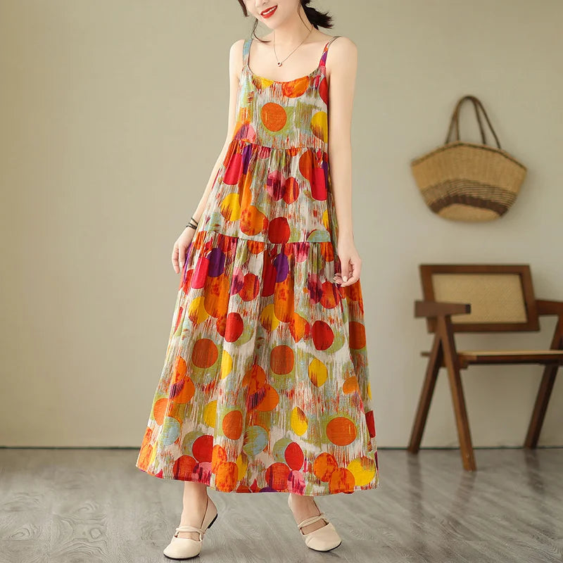 Sommerkleid mit Spaghettiträgern –  Anna