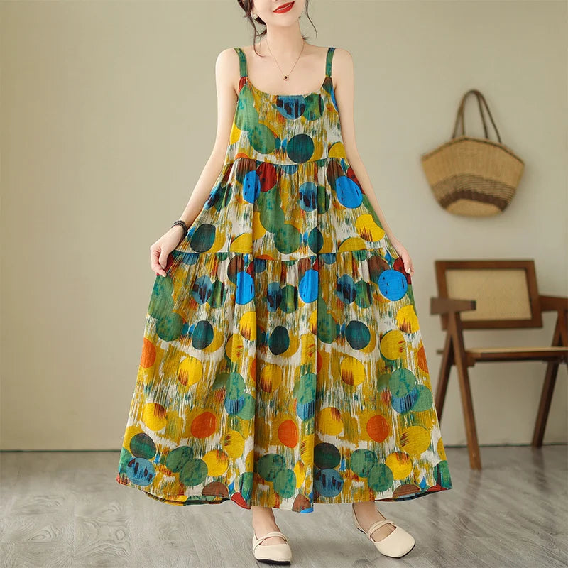 Sommerkleid mit Spaghettiträgern –  Anna