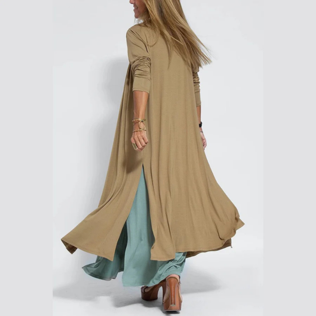 Imelda - Handgefertigtes Maxikleid + Gratis cardigan