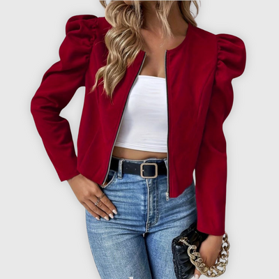 Licia | Kurzjacke in Premium-Optik