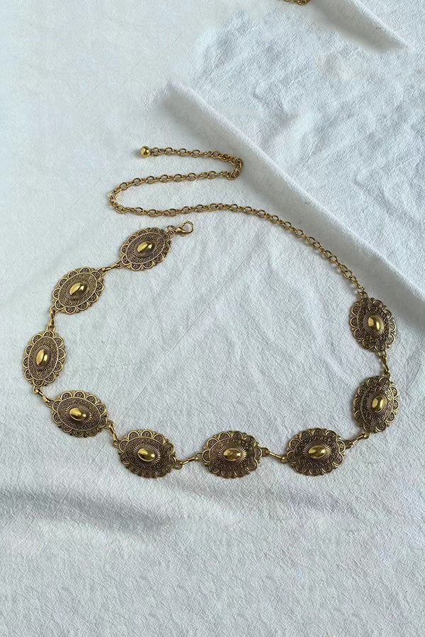 Raegan | Retro Geometrische Taille Kette