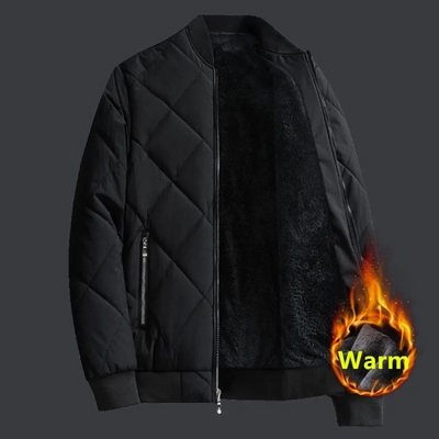 Brovian - Gewattierte Jacke Herren mit warmem Fleecefutter und Reißverschluss