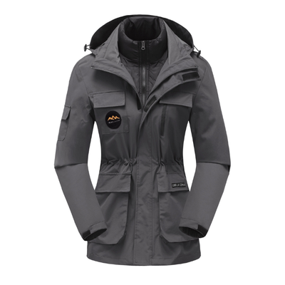 Damen Skijacke mit Kapuze | Sportliche Outdoor Winterjacke
