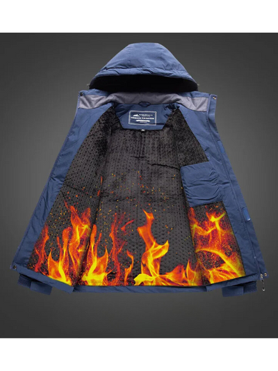 Driftix - Wasserdichter Wintermantel Männer – Wetterfest, Warm Gefüttert, Mit Kapuze