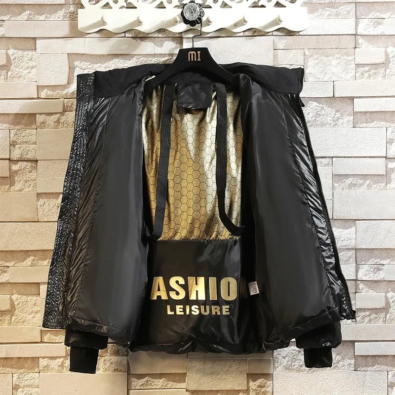 Herrsol - Pufferjacke Herren Winterjacke Mit Fleecefutter Kapuze Warm Gefüttert